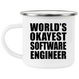 World's Okayest Software Engineer - 12oz Camping Mug