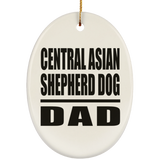 Central Asian Shepherd Dog Dad - Oval Ornament