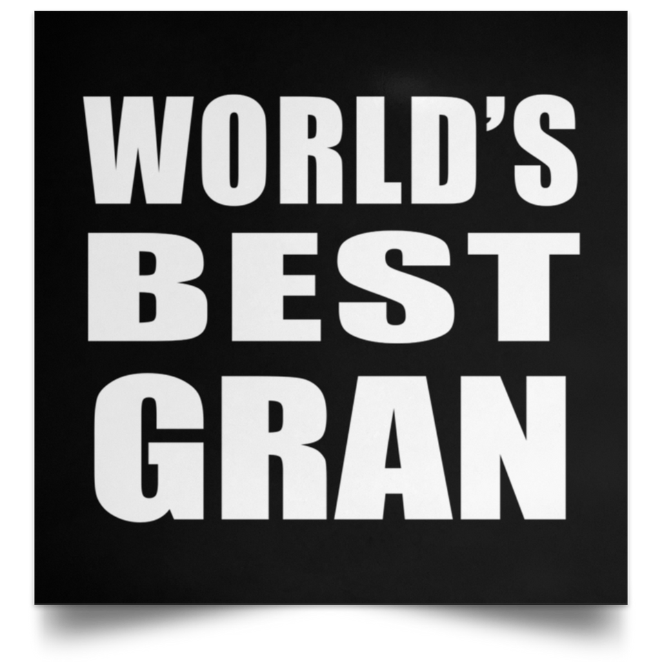 World's Best Gran - Poster Square