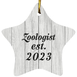 Zoologist Established Est. 2023 - Star Ornament F