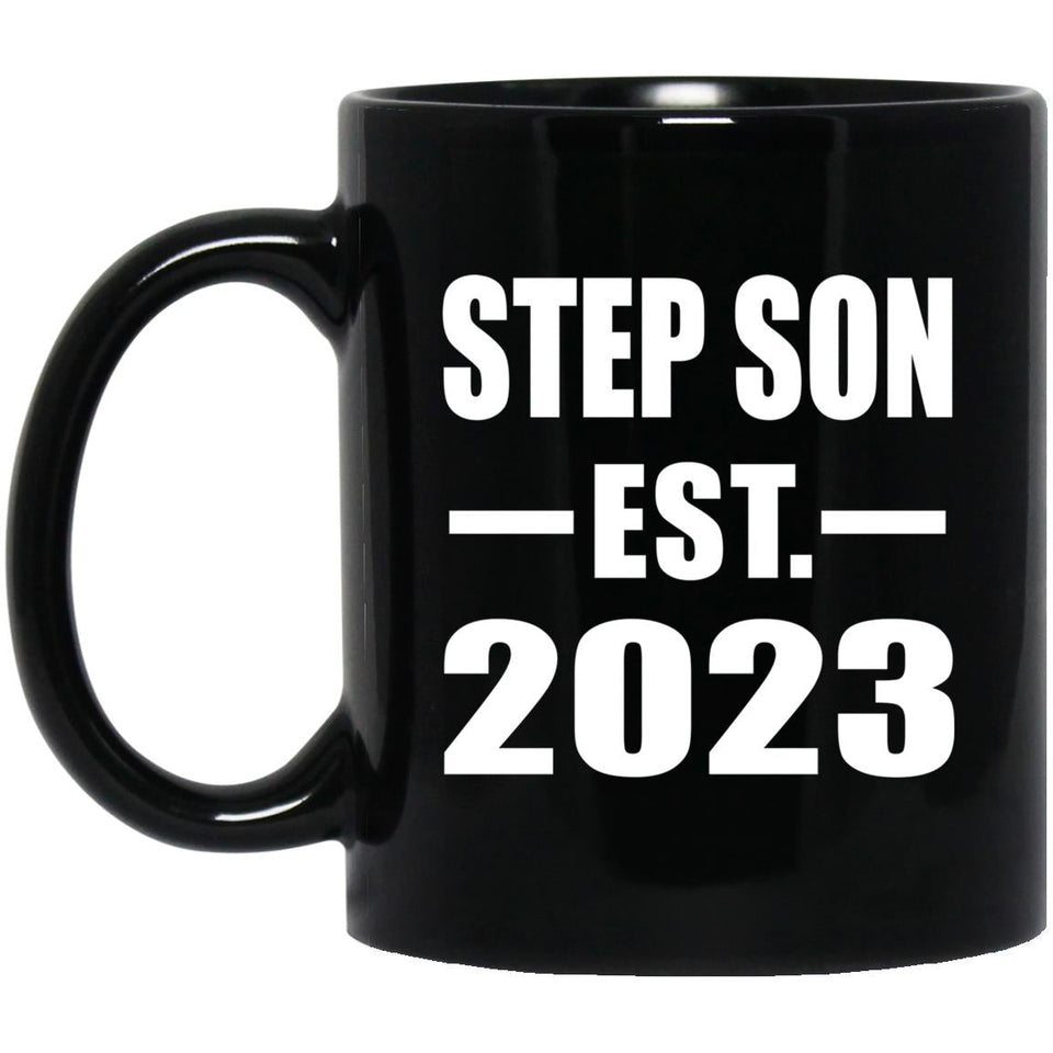 Step Son Established EST. 2023 - 11oz Coffee Mug Black