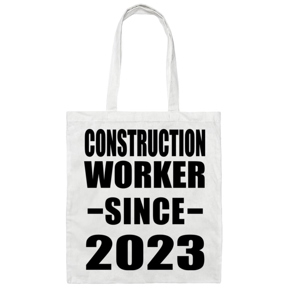 Construction Worker Since 2023 - Tote Bag White