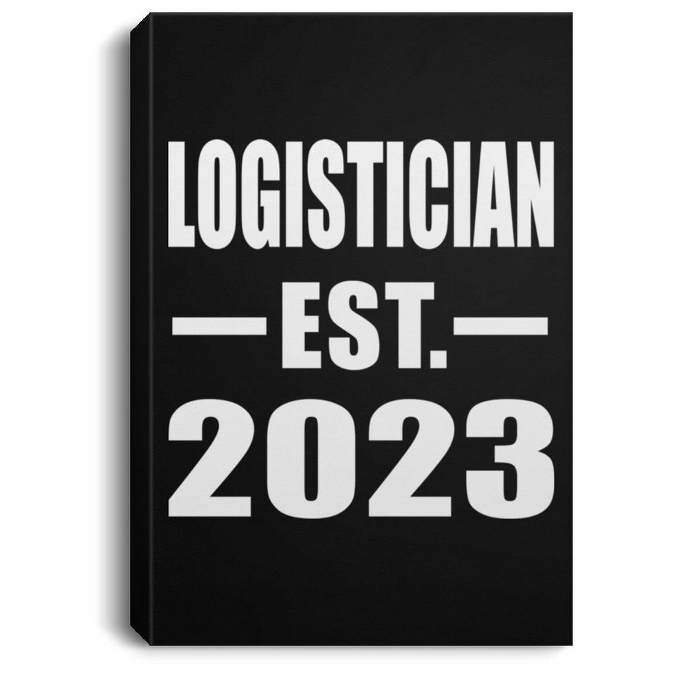Logistician Established EST. 2023 - Canvas Portrait