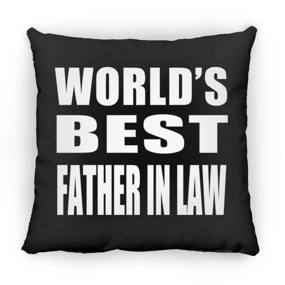 World's Best Father In Law - Throw Pillow Black