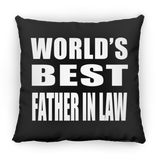 World's Best Father In Law - Throw Pillow Black