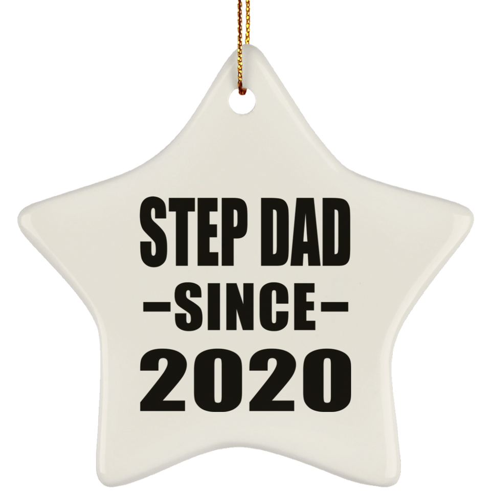 Step Dad Since 2020 - Star Ornament