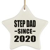 Step Dad Since 2020 - Star Ornament