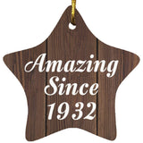 92nd Birthday Amazing Since 1932 - Star Ornament D