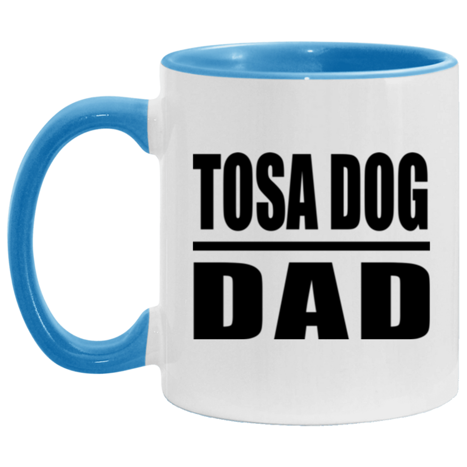 Tosa Dog Dad - 11oz Accent Mug Blue