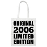 18th Birthday Original 2006 Limited Edition - Tote Bag White