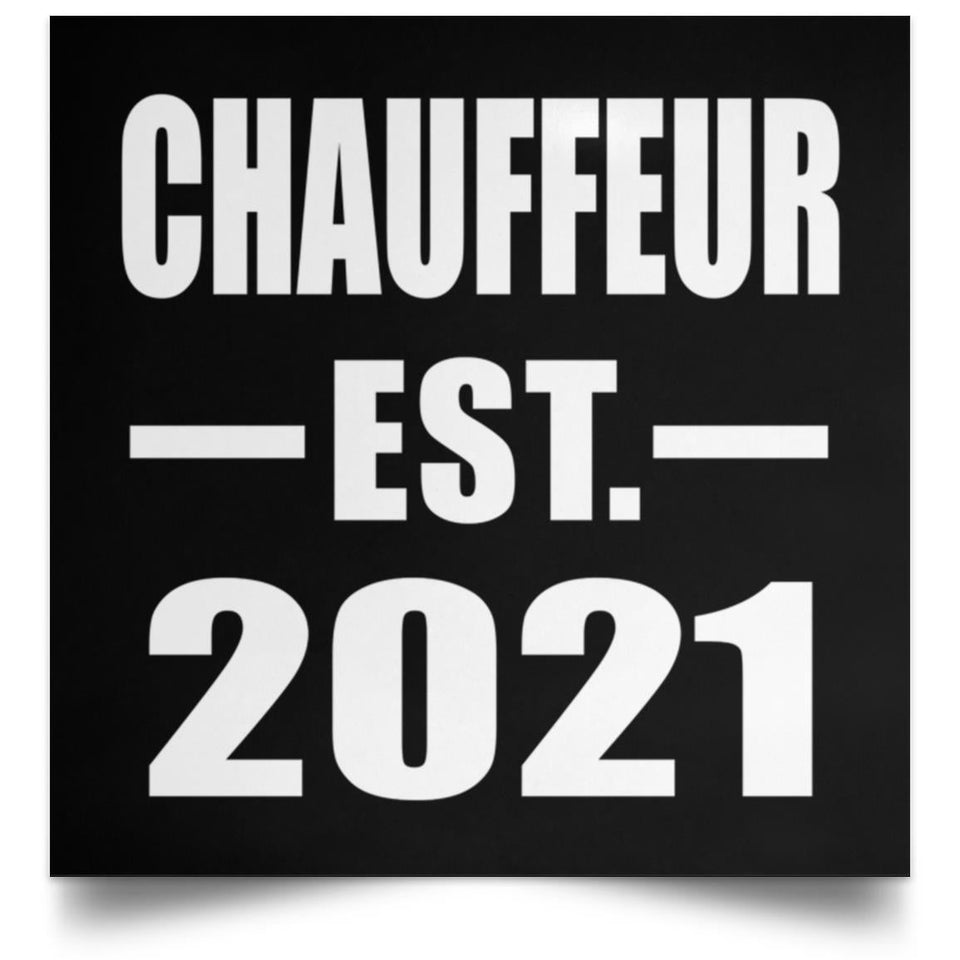 Chauffeur Established EST. 2021 - Poster Square