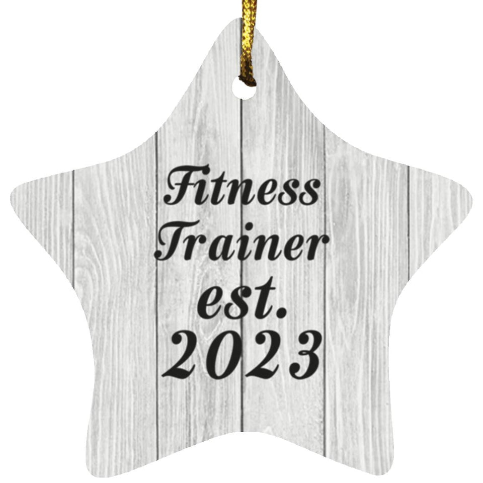 Fitness Trainer Established Est. 2023 - Star Ornament F