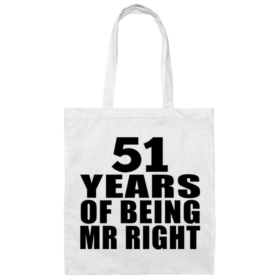 51st Anniversary 51 Years Of Being Mr Right - Tote Bag White