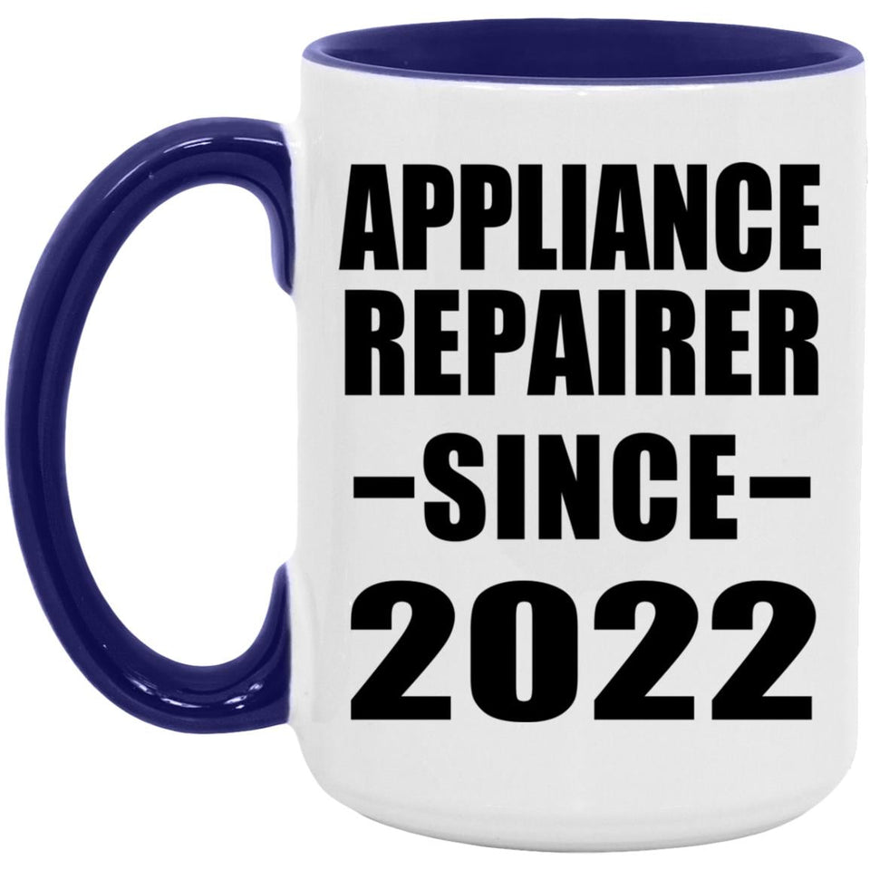 Appliance Repairer Since 2022 - 15oz Accent Mug Purple