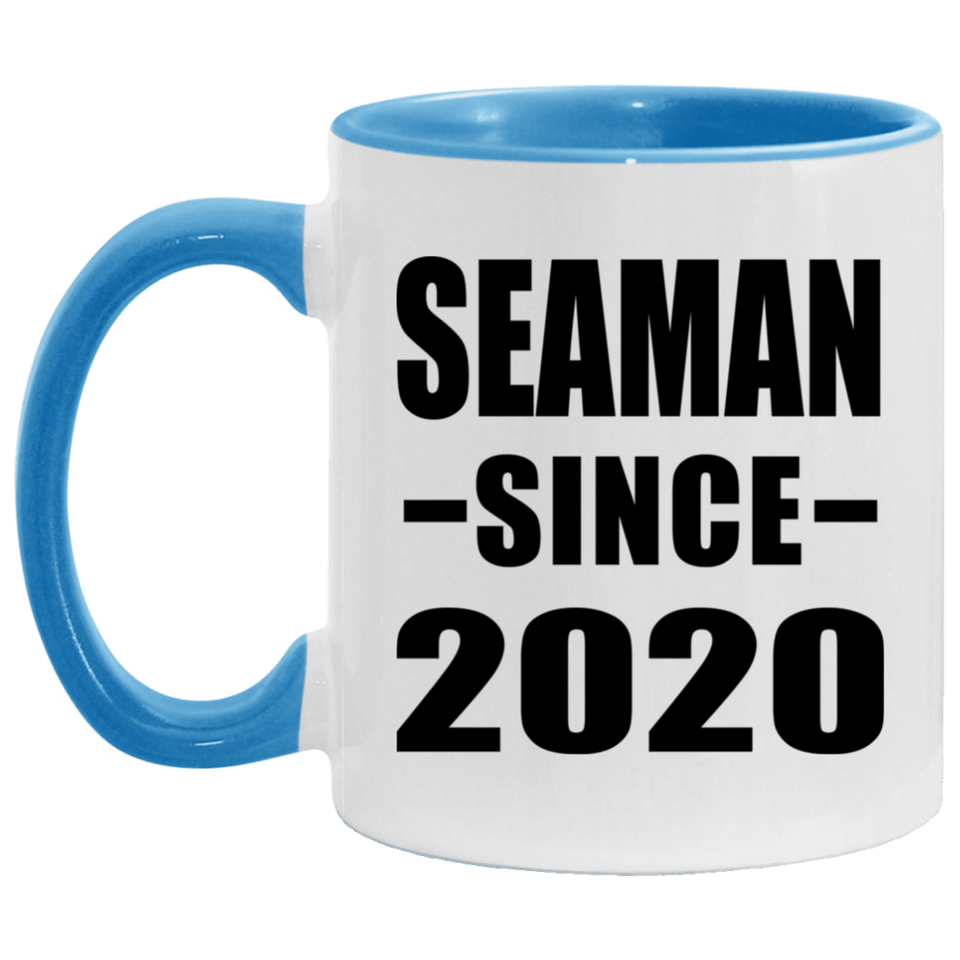 Seaman Since 2020 - 11oz Accent Mug Blue