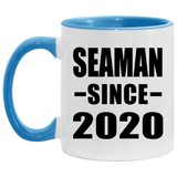 Seaman Since 2020 - 11oz Accent Mug Blue