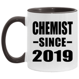 Chemist Since 2019 - 11oz Accent Mug Black