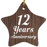 12th Anniversary 12 Years Anniversary - Star Ornament D