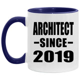 Architect Since 2019 - 11oz Accent Mug Purple