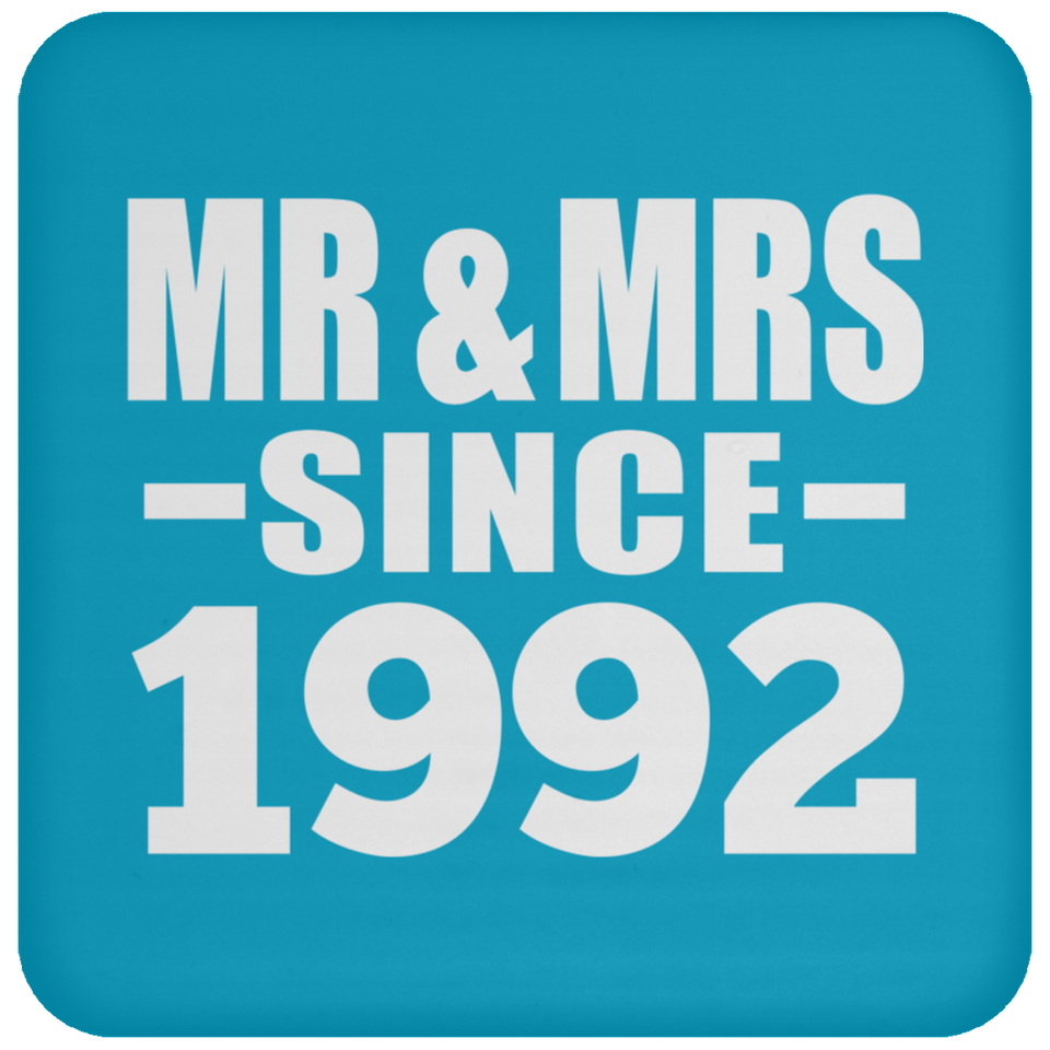 32nd Anniversary Mr & Mrs Since 1992 - Drink Coaster