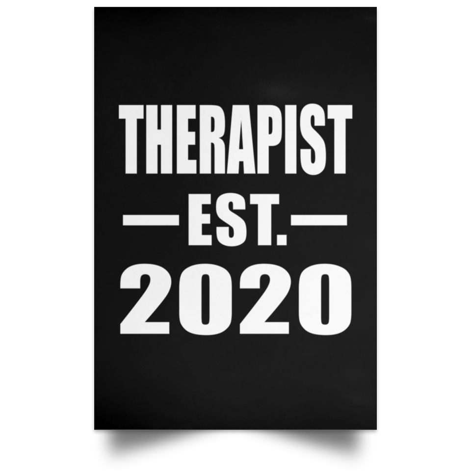 Therapist Established EST. 2020 - Poster Portrait