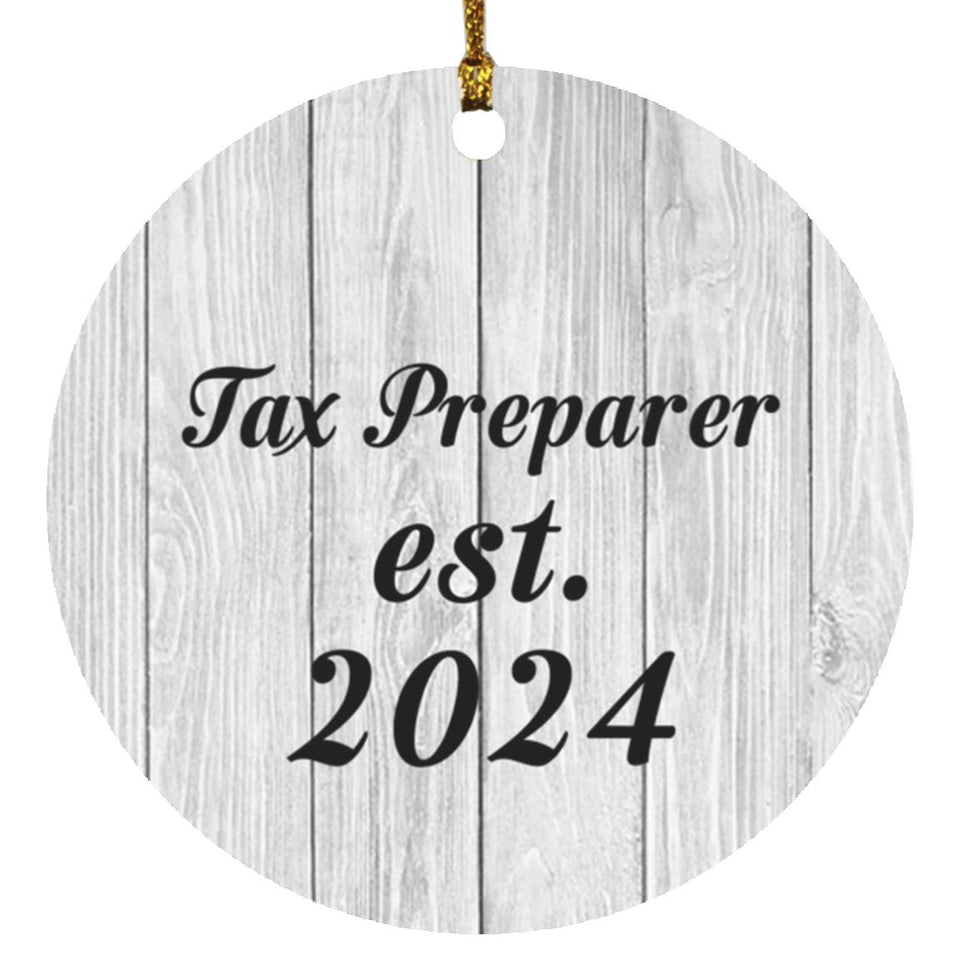 Tax Preparer Established Est. 2024 - Circle Ornament F