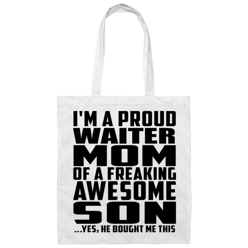 Proud Waiter Mom Of Awesome Son - Tote Bag White