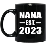 Nana Established EST. 2023 - 11oz Coffee Mug Black