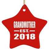 Grandmother Established EST. 2018 - Star Ornament