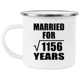 34th Anniversary Married For Square Root of 1156 Years - 12oz Camping Mug