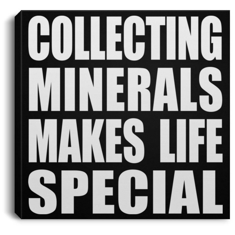 Collecting Minerals Makes Life Special - Canvas Square