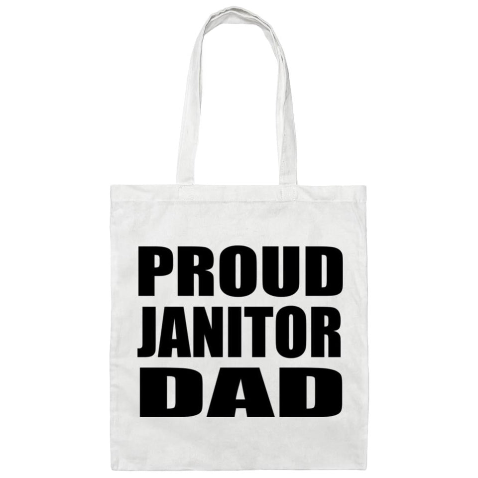 Proud Janitor Dad - Tote Bag White