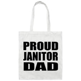 Proud Janitor Dad - Tote Bag White