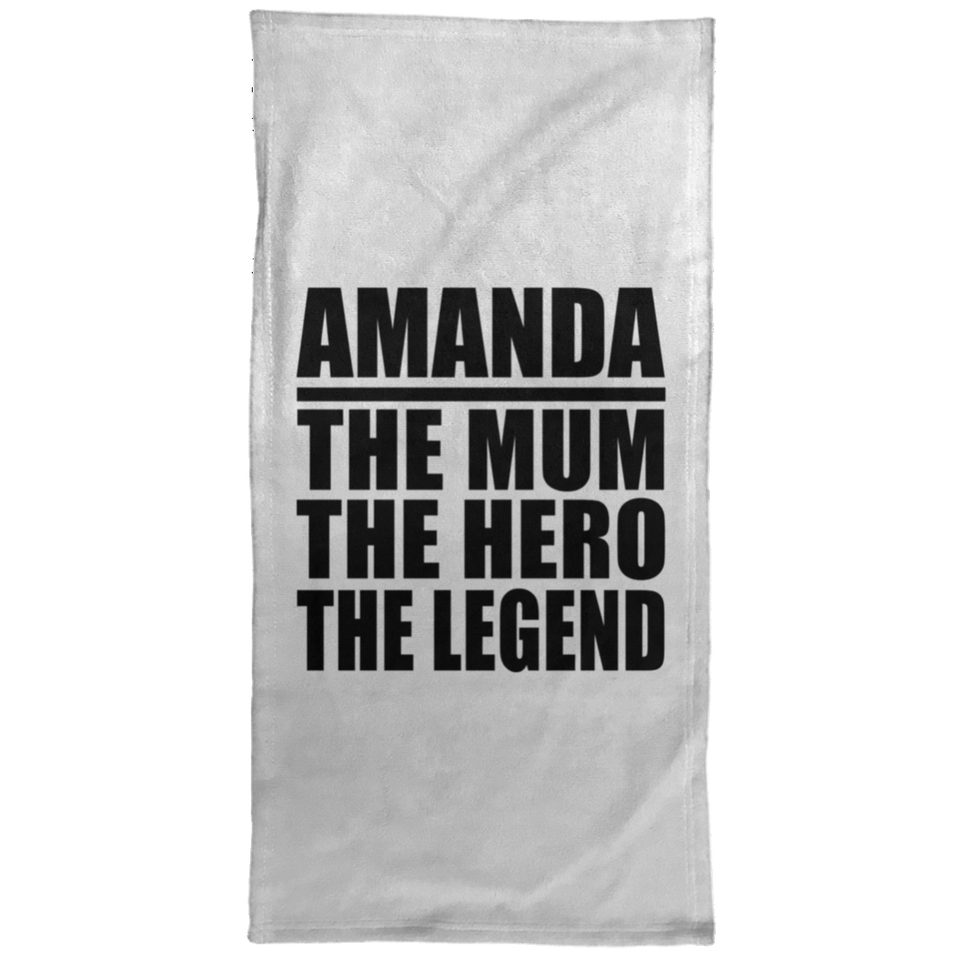 Amanda The Mum The Hero The Legend - Hand Towel