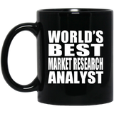 World's Best Market Research Analyst - 11 Oz Coffee Mug Black