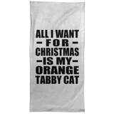 All I Want For Christmas Is My Orange Tabby Cat - Hand Towel