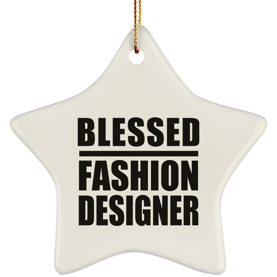 Blessed Fashion Designer - Star Ornament