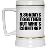 27th Anniversary 9,855 Days Together But Who's Counting - Beer Stein