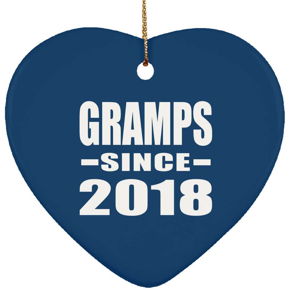 Gramps Since 2018 - Heart Ornament