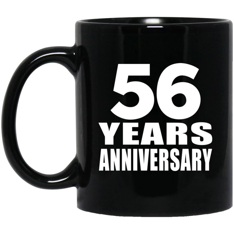 56th Anniversary 56 Years - 11 Oz Coffee Mug Black