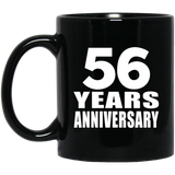 56th Anniversary 56 Years - 11 Oz Coffee Mug Black