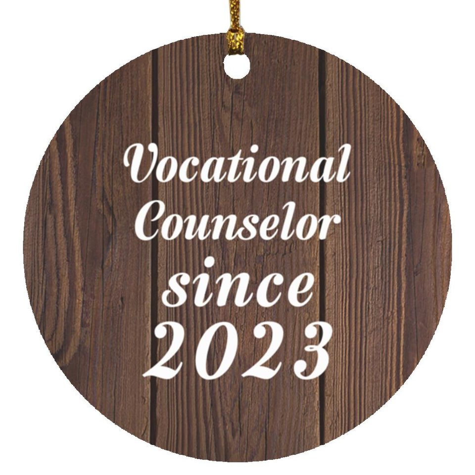 Vocational Counselor Since 2023 - Circle Ornament D