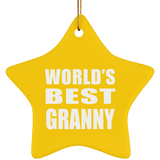 World's Best Granny - Star Ornament
