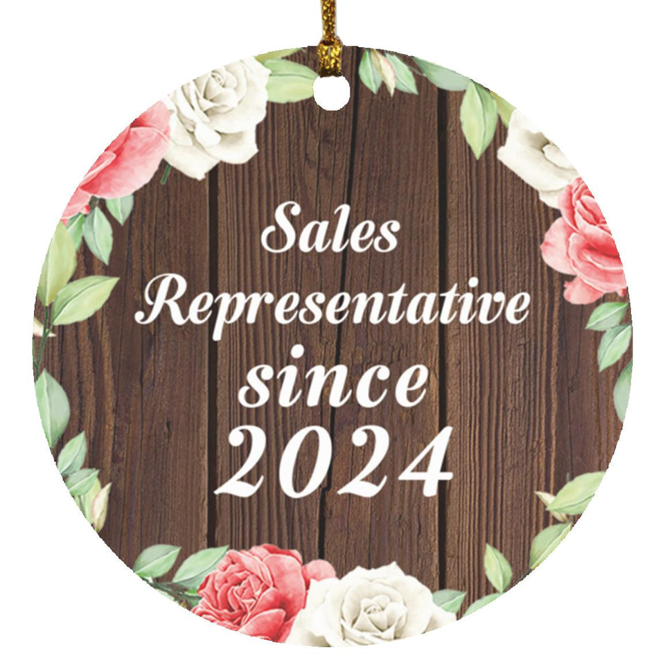 Sales Representative Since 2024 - Circle Ornament A