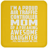 Proud Air Traffic Controller Mom Of Awesome Daughter - Drink Coaster