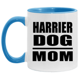 Harrier Dog Mom - 11oz Accent Mug Blue