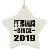 Systems Analyst Since 2019 - Star Ornament