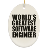 World's Greatest Software Engineer - Oval Ornament