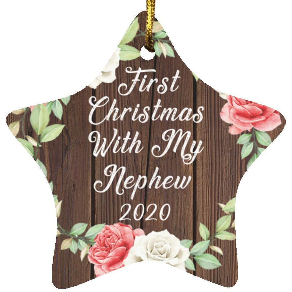 First Christmas With My Nephew 2020 - Star Ornament A