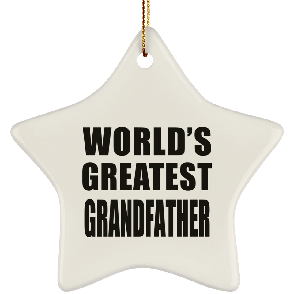World's Greatest Grandfather - Star Ornament